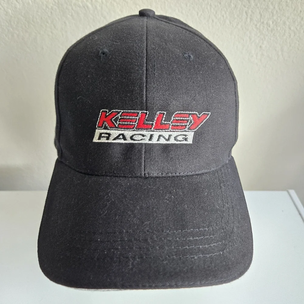 Kelley Racing‎ Men's Hat Cap Black Strapback Toppers